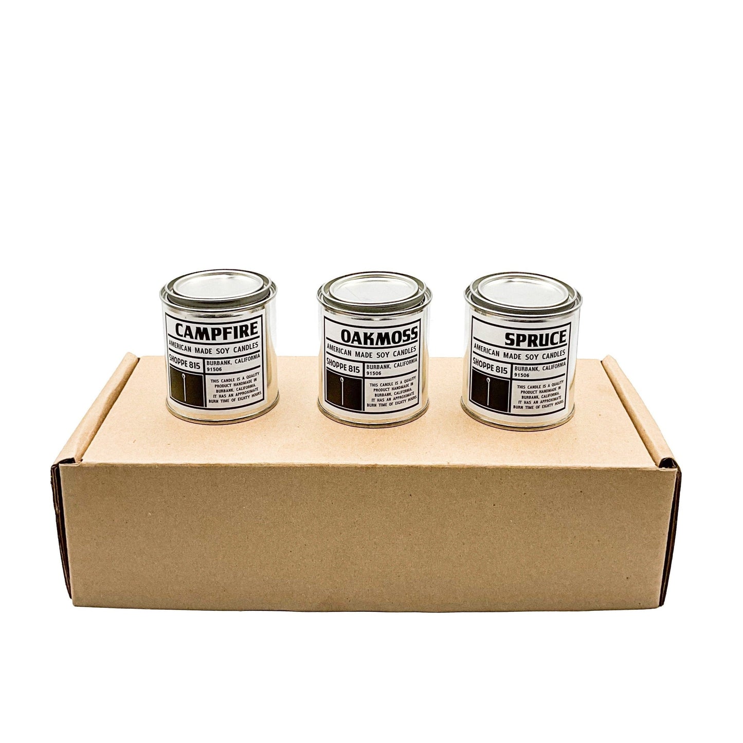 Bestselling gender neutral, masculine, tin candles for risk takers and goal driven achievers. Hand poured with soy wax.