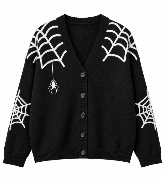 Spiderwebs Cardigan - Shoppe 815