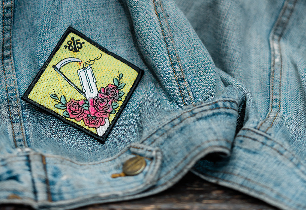 Shoppe 815 - Lifestyle Collection - Denim jacket with Shoppe 815 Candle Slayer Patch